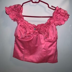 I am Gia Hot Pink Naomi Top